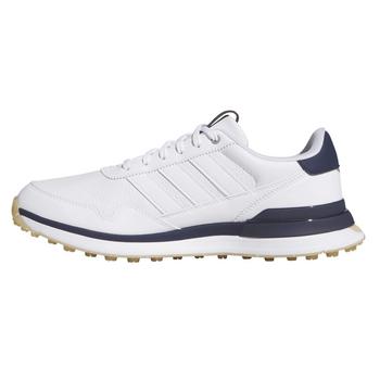 adidas S2G Leather Spikeless Golf Shoes - White/White/Collegiate Navy - main image