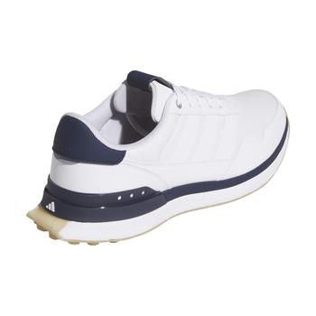 adidas S2G Leather Spikeless Golf Shoes - White/White/Collegiate Navy - main image