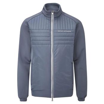 Oscar Jacobson Harrington Padded Full Zip Golf Jacket - China Blue - main image