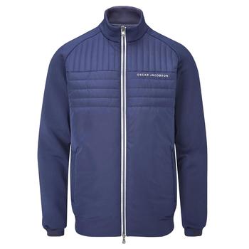 Oscar Jacobson Harrington Padded Full Zip Golf Jacket - Navy - main image