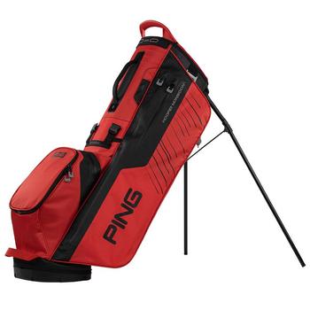 Ping Hoofer Monsoon 231 Waterproof Golf Stand Bag - Red/Black