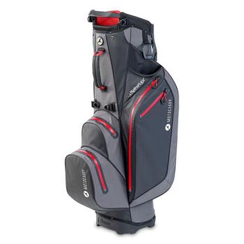 Motocaddy HydroFLEX Golf Trolley/Stand Bag - Charcoal/Red