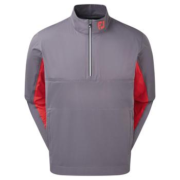 FootJoy HydroKnit 1/2 Zip Waterproof Golf Jacket - Charcoal/Red - main image