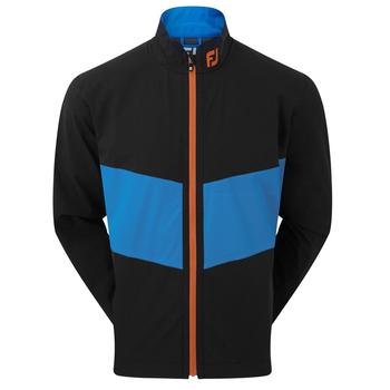 FootJoy Hydrolite Waterproof Golf Jacket - Black/Sapphire/Orange - main image