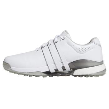 adidas Tour360 Spikeless Golf Shoes - White/White/Silver - main image