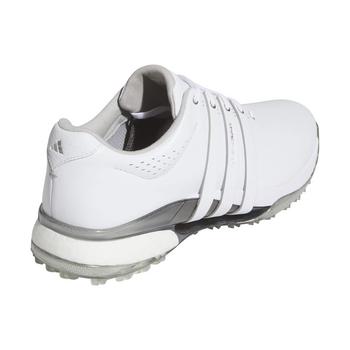 adidas Tour360 Spikeless Golf Shoes - White/White/Silver - main image