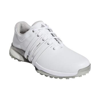 adidas Tour360 Spikeless Golf Shoes - White/White/Silver - main image