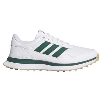 Gold Gear Direct - adidas S2G Leather Spikeless Golf Shoes - White/Collegiate Green/Gum