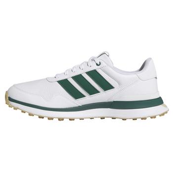 adidas S2G Leather Spikeless Golf Shoes - White/Collegiate Green/Gum - main image