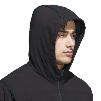 adidas Beyond Twistweave Half Zip Filled Hoodie Jacket - Black - main image