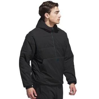 adidas Beyond Twistweave Half Zip Filled Hoodie Jacket - Black - main image