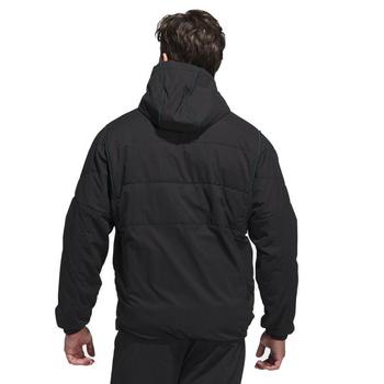 adidas Beyond Twistweave Half Zip Filled Hoodie Jacket - Black - main image