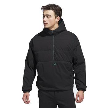 adidas Beyond Twistweave Half Zip Filled Hoodie Jacket - Black - main image