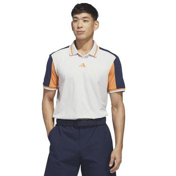 adidas Beyond the Course Vent Twistknit Golf Polo Shirt - Orbit Grey/Navy - main image