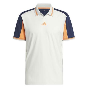 Gold Gear Direct - Beyond the Course Vent Twistknit Golf Polo Shirt - Orbit Grey/Navy