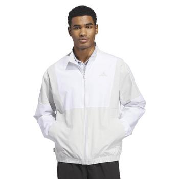 adidas Beyond the Course Windbreaker Golf Jacket - Orbit Grey/White - main image