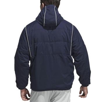 adidas Beyond Twistweave Half Zip Filled Hoodie Jacket - Navy - main image