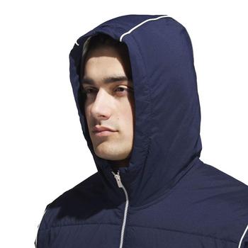 adidas Beyond Twistweave Half Zip Filled Hoodie Jacket - Navy - main image
