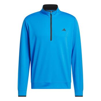 Gold Gear Direct - adidas Core Lightweight 1/4 Zip Golf Sweater - Lucid Ray Blue
