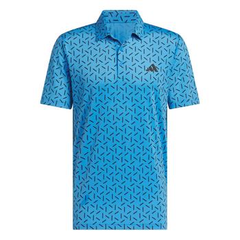 Gold Gear Direct - Ultimate365 Mesh Print Climacool Golf Polo Shirt - Lucid Ray Blue