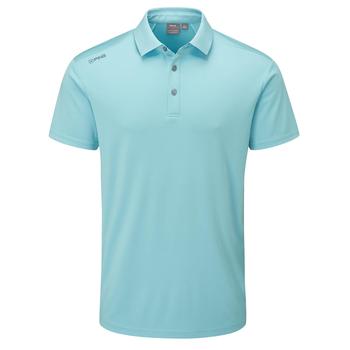 Ping Lindum Golf Polo Shirt Mens Small Sky Blue