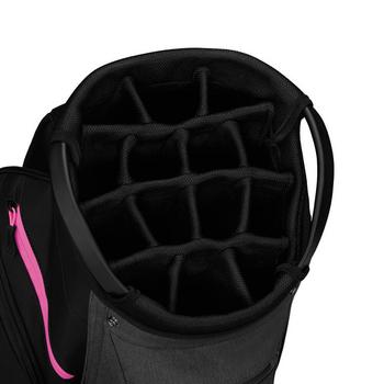 TaylorMade TM Cart Lite Golf Bag - Black/Grey/Neon Pink - main image