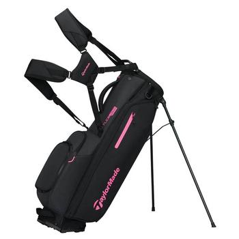 Gold Gear Direct - TaylorMade FlexTech Golf Stand Bag - Black/Neon Pink