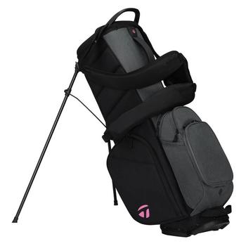 TaylorMade FlexTech Crossover Golf Stand Bag - Grey/Neon Pink - main image