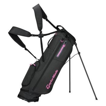 Gold Gear Direct - TaylorMade FlexTech SuperLite Golf Stand Bag - Black/Neon Pink