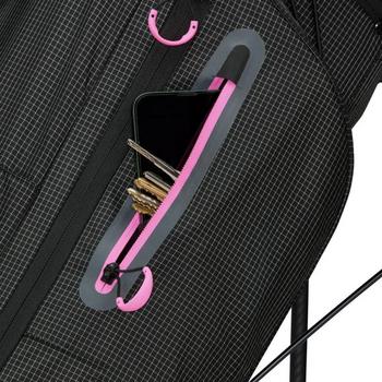 TaylorMade FlexTech SuperLite Golf Stand Bag - Black/Neon Pink - main image