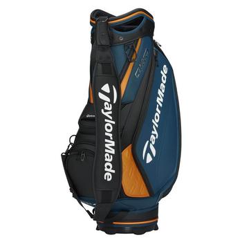 TaylorMade Qi4D Tour Golf Staff Bag - Black/Blue/Orange
