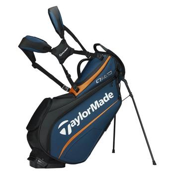 TaylorMade Qi4D Tour Golf Stand Bag - Black/Deep Blue/Orange
