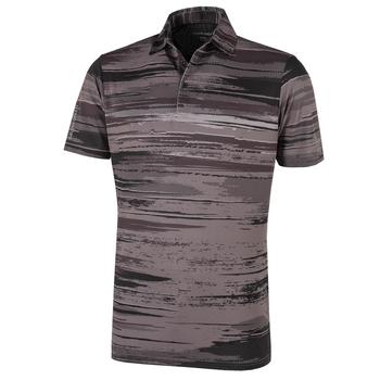 Galvin Green MATHEW Ventil8+ Golf Shirt - Black/Sharkskin - main image