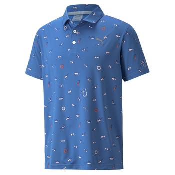 Puma MATTR Sunnies Golf Polo - Blue - main image