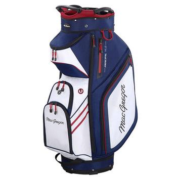 Gold Gear Direct - MacGregor Principal 10" 14 Way Golf Cart Bag - Navy/White/Red