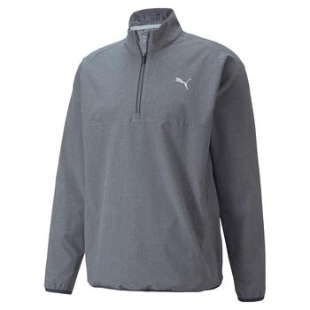 Gold Gear Direct - Puma Marin Woven Zip Golf Sweater - Navy
