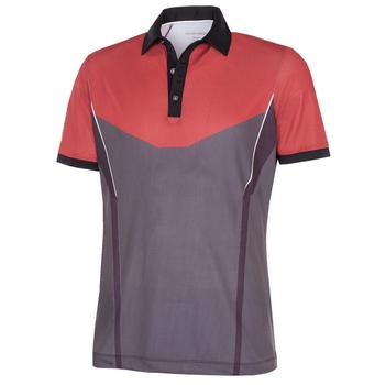 Galvin Green Mateus VENTIL8 PLUS Golf Polo Shirt - Red/Forged Iron - main image