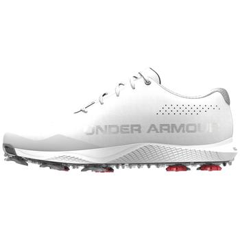 Under Armour Charged Draw RST Wide E Golf Shoes - White/Black  - main image