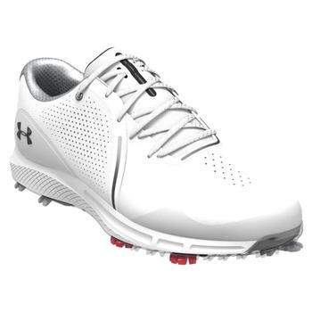 Under Armour Charged Draw RST Wide E Golf Shoes - White/Black  - main image