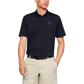 Under Armour Mens Performance 2.0 Golf Polo Shirt - Black front