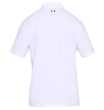 Under Armour Mens Performance 2.0 Golf Polo Shirt - White back - main image