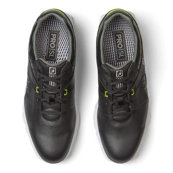 FootJoy Mens Pro SL Golf Shoe - Black/Lime