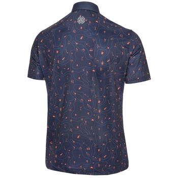 Galvin Green Miro VENTIL8 Plus Golf Polo Shirt - Navy/Orange - main image