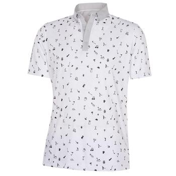 Galvin Green Miro VENTIL8 Plus Golf Polo Shirt - White/Black - main image