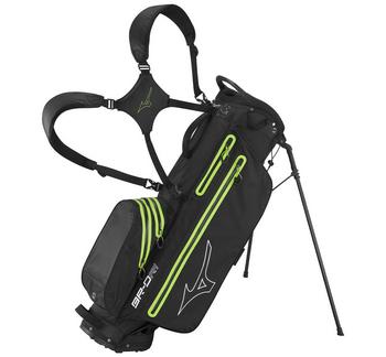 Gold Gear Direct - Mizuno BR-DRI Waterproof Golf Stand Bag - Black/Green