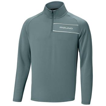Mizuno Box Quarter Zip Golf Sweater Grey
