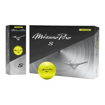 Mizuno Pro S Golf Balls - Yellow - main image