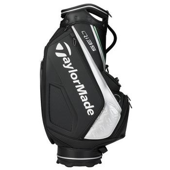TaylorMade Qi35 Tour Staff Golf Bag - Black/Silver/Green - main image