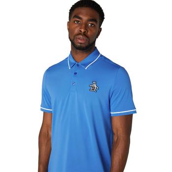 Original Penguin Heritage Piped Golf Polo - Nebulas Blue - main image