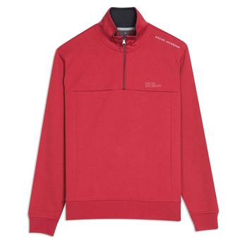 Oscar Jacobson Hawkes Tour Golf Sweater - Dark Red